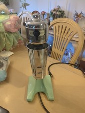 Vintage Hamilton Beach Milkshake Mixer Model 18 Malt Blender Green