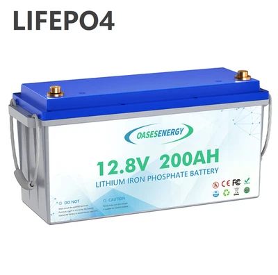 GLCE ENERGY 12V 200Ah LiFePO4 Lithium Batterie Solar Wohnmobil Boot Akku BMS 15000+ Zyklen