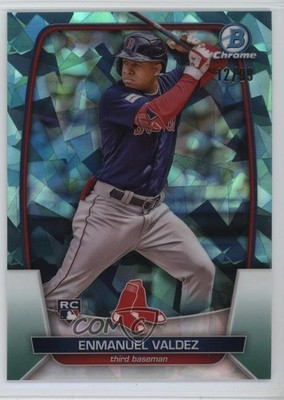 2023 Bowman Chrome Sapphire Aqua 12/99 Enmanuel Valdez #9 Rookie RC 0l0m