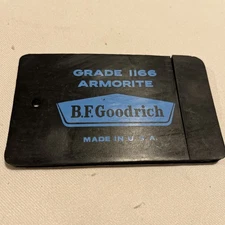 B.F. Goodrich Grade 1166 Armorite Rubber Sample Piece Rubber & Steel