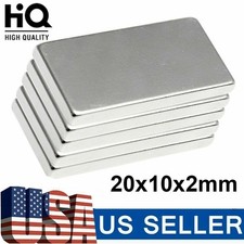 5 100Pcs N52 20x10x2mm Neodymium Block Magnet Super Strong Rare Earth Magnets