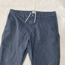 Huckberry Flint And Tinder Pants Canvas Chino Jogger Slim Sz 38 Gray Drawstring