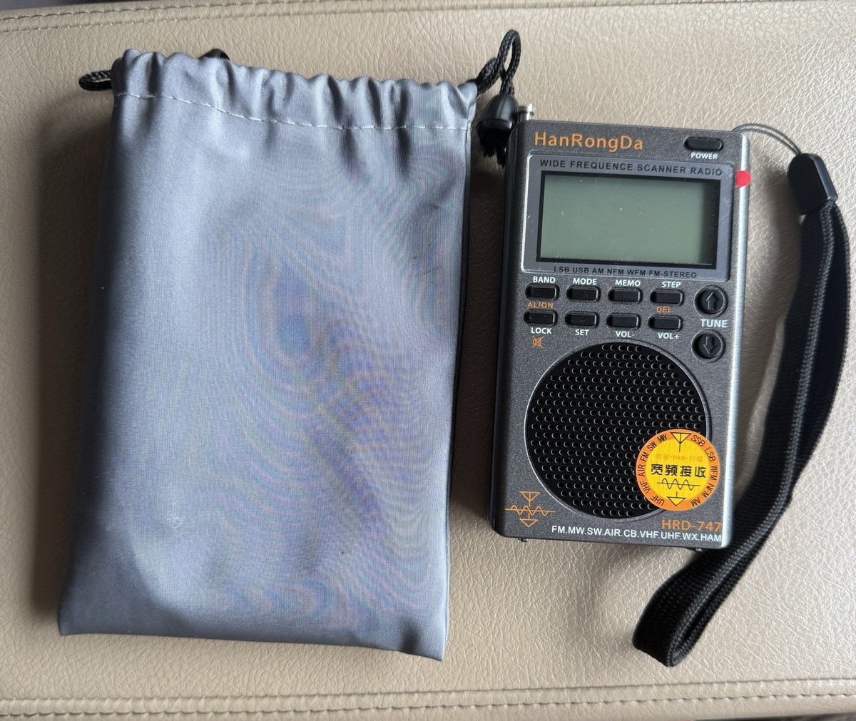 HanRongDa HRD-747 ワイドバンドスキャナラジオ HanRongDa HRD-747 Portable Full-Band Scanner Radio FM MW SW AIR CB