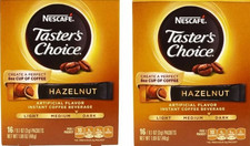 Nescafe, Taster's Choice, Instant Coffee, Hazelnut, 2 Boxes, 16 Packets each