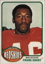 1976 Topps Football Frank Grant Washington Card #151 101.1