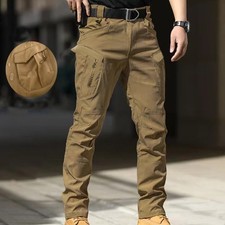 Pantaloni Cargo Softshell Elastico Escursionismo Trekking Arrampicata Campeggio