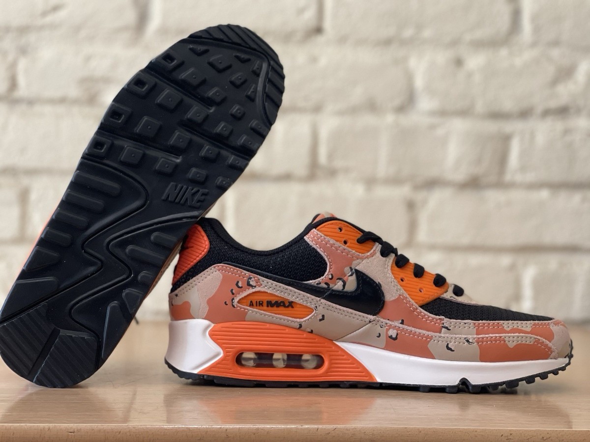 Nike Air Max 90 Premium Camo Pack Bio Beige Safety Orange IF1721