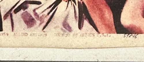 Al Capone Original One Movie Poster in frame 1959 Rod Steiger RARE VINTAGE - Afbeelding 3 van 3