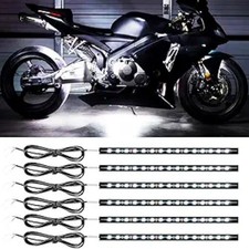 LED Strip Light, 30CM 15 SMD IP67 Waterproof Auto Interior Lights, forv White