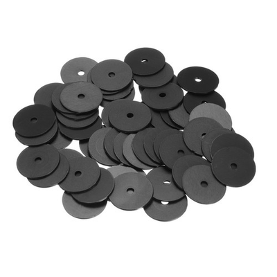 #ad 55 Pcs M3 Nylon Flat Washer Black 3x20x1mm Plastic Sealing Gasket $22.69