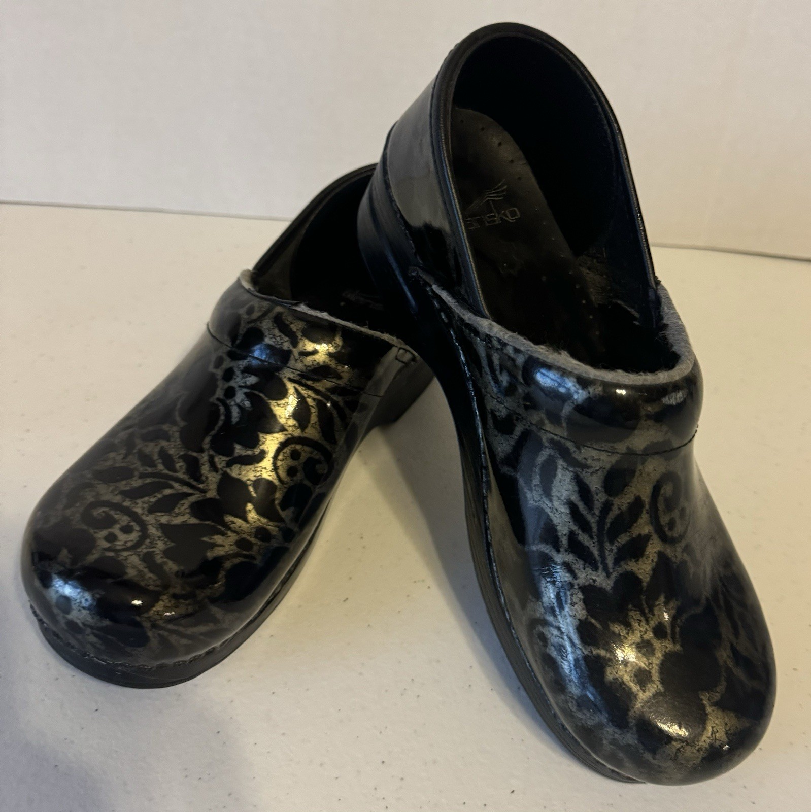 Dansko Women's Clog Shoes Blk/silver Size 40