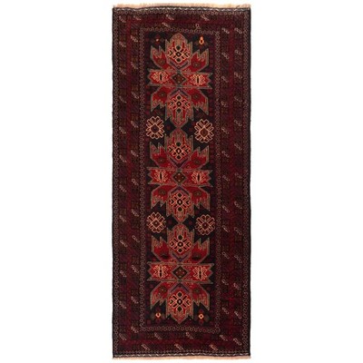 New Afghan Handmade Tribal Runner Kitchen Rug 2'10x7'0, Wool Entryway Rug G35522