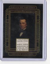 2025 Pieces of the Past Andrew Johnson AUTHENTIC HISTORIC RELIC POTUS #SR-AJ2