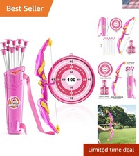 Complete Archery Set for Kids - Suction Cup Arrows, Quiver  Target included