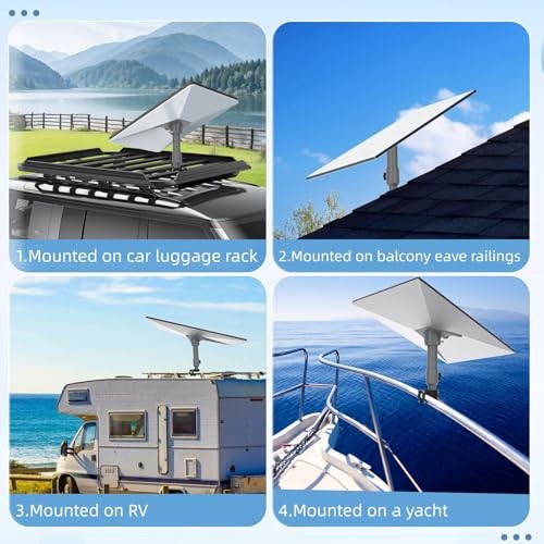 Starlink Gen 3 Roof Rack Mount, Starlink Gen 3 RV Ladder, Suitable for Pipe - Picture 7 of 8