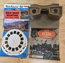 Vintage Sawyers Viewmaster With Smoky Mountains And Six Flags Georgia Reels