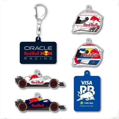 Motiv FORZA Redline 15ポンド Red Bull Racing F1 Keychain Set of 6 ORACLE HONDA Verstappen