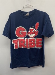 Vintage 1997 Cleveland Indians World Series Roster T-Shirt Chief Wahoo Sz L