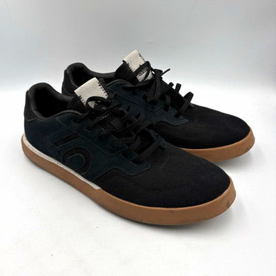 adidas Five Ten Sleuth Black/Gum Low Top Lace-Up Canvas Sneakers Men s Size 9.5