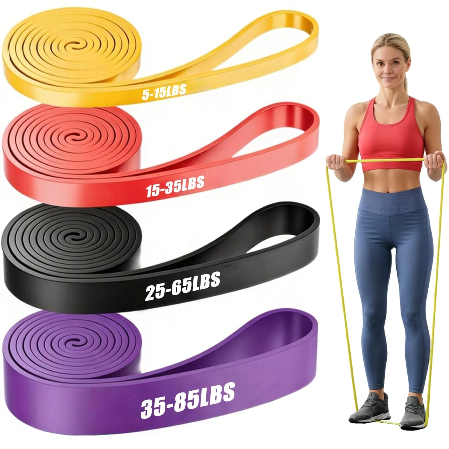 Resistance Bands, Pull Up Assistance Bands Set for Men & , Exercise Workout B...