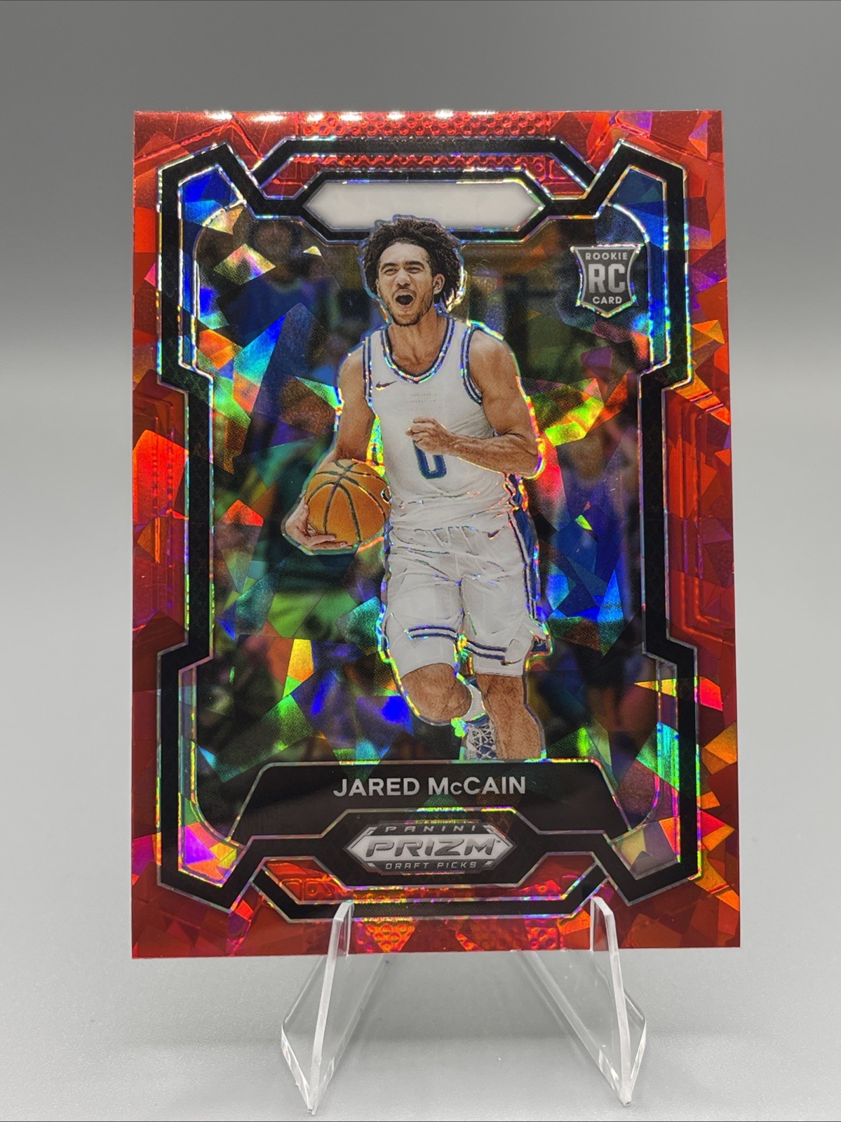 2024 Panini Prizm Draft Picks #35 Jared McCain Prizms Red Ice