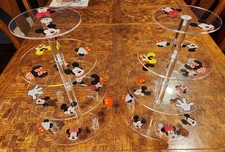 Set Of 2 4-Tier Acrylic Cupcake Stand For  Cupcakes Decorated With Mini & Mickey