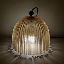 Vintage 70er Jahre Pendelleuchte Peill & Putzler AH 166 – Glas Deckenlampe