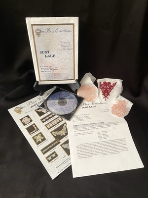 Embroidery Needlework Patterns Designs CD Template Lace Sue Box Creations