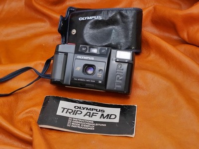 #2066 Olympus Trip AF MD analoge Kompaktkamera 35 mm BRITISH RAILWAYS GESCHENK!