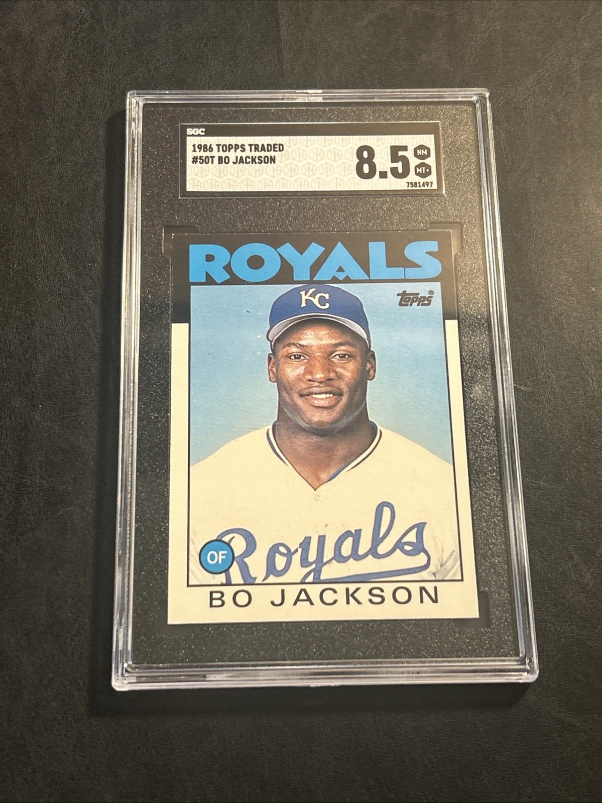 1986 Topps Traded Bo Jackson #50T (RC) SGC 8.5