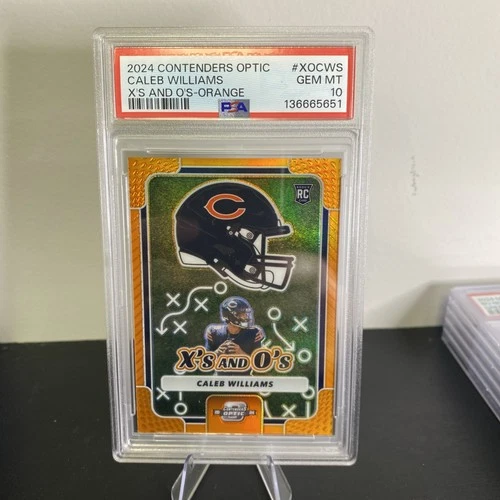 2024 Panini Contenders Caleb Williams #XO-CWS Orange Prizm /50 PSA10 POP 1 !!