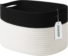 Cotton Rope Storage Basket, 15x10x9 Inches, Woven Basket