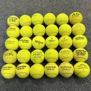 30 gebrauchte Tennisbälle Babolat Wilson und andere Marken