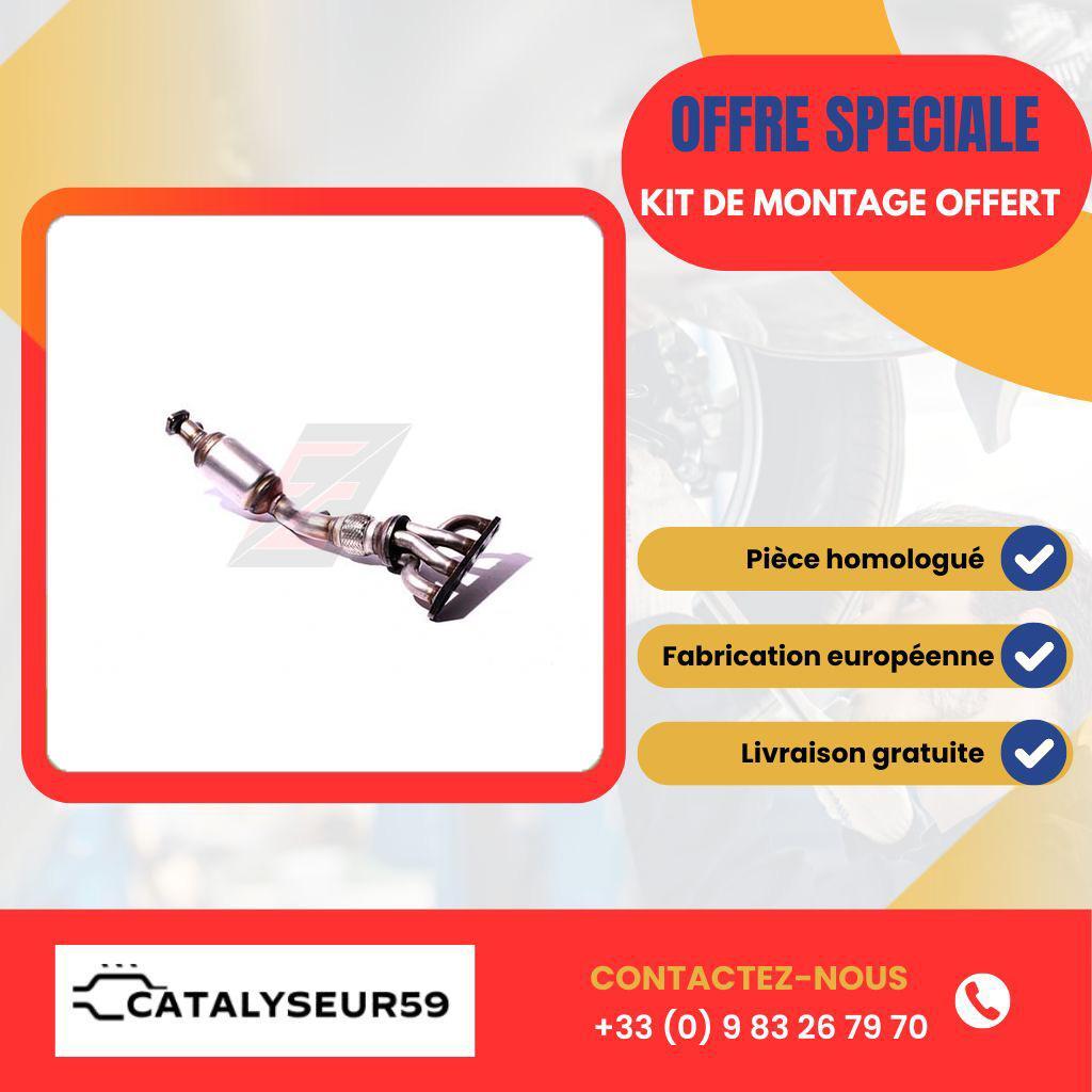 Catalyseur acier inoxydable pour MINI Cooper S 1.6i 16V essence 163 cv
