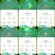 Pokemon Shiny Burmy (Plant, Sandy, Trash) - TRA'DE GO - Read item Description