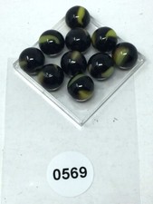 MEGA Marbles, 10 Bumble Bee Mega Marbles, Pre 2000