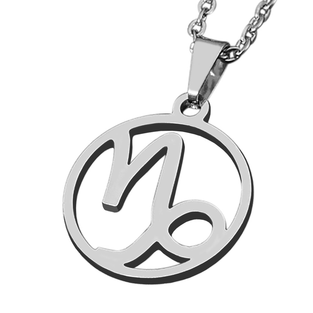 Zense - Ciondolo zodiaco Capricorno da uomo ZP0243 - Con catena 51 cm