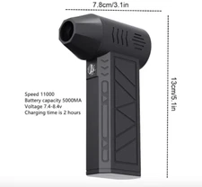 Compressed Air Duster Mini Blower with LED Light, 130,000 RPM, 4 Speed new