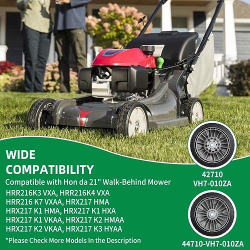 21" Walk-Behind Mower Wheel Set for HRR216 HRX217 - 2 Rear & 2 Front Wheel - Picture 5 of 7