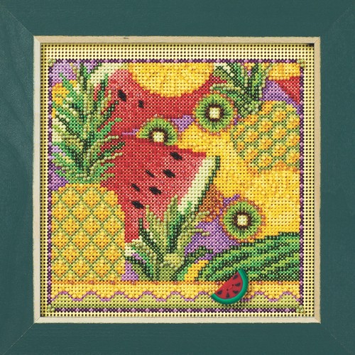 Sommer Obst Kreuzstich Kit Mühle Hügel 2024 Knöpfe & Perlen Frühling MH142413 - Bild 2 von 2
