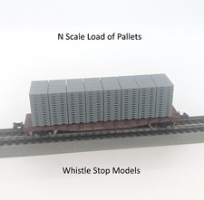 N Scale Pallet Flat Car Load. Load only no car