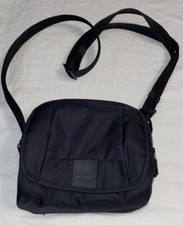 Pacsafe Metrosafe Ls Series Black Nylon Crossbody Purse Bag-near Mint