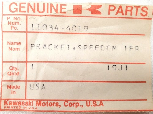 NEW KAWASAKI KDX 250 400 420 450 SPEEDOMETER Gauge Mount Bracket NOS 11034-4019 - Picture 8 of 8
