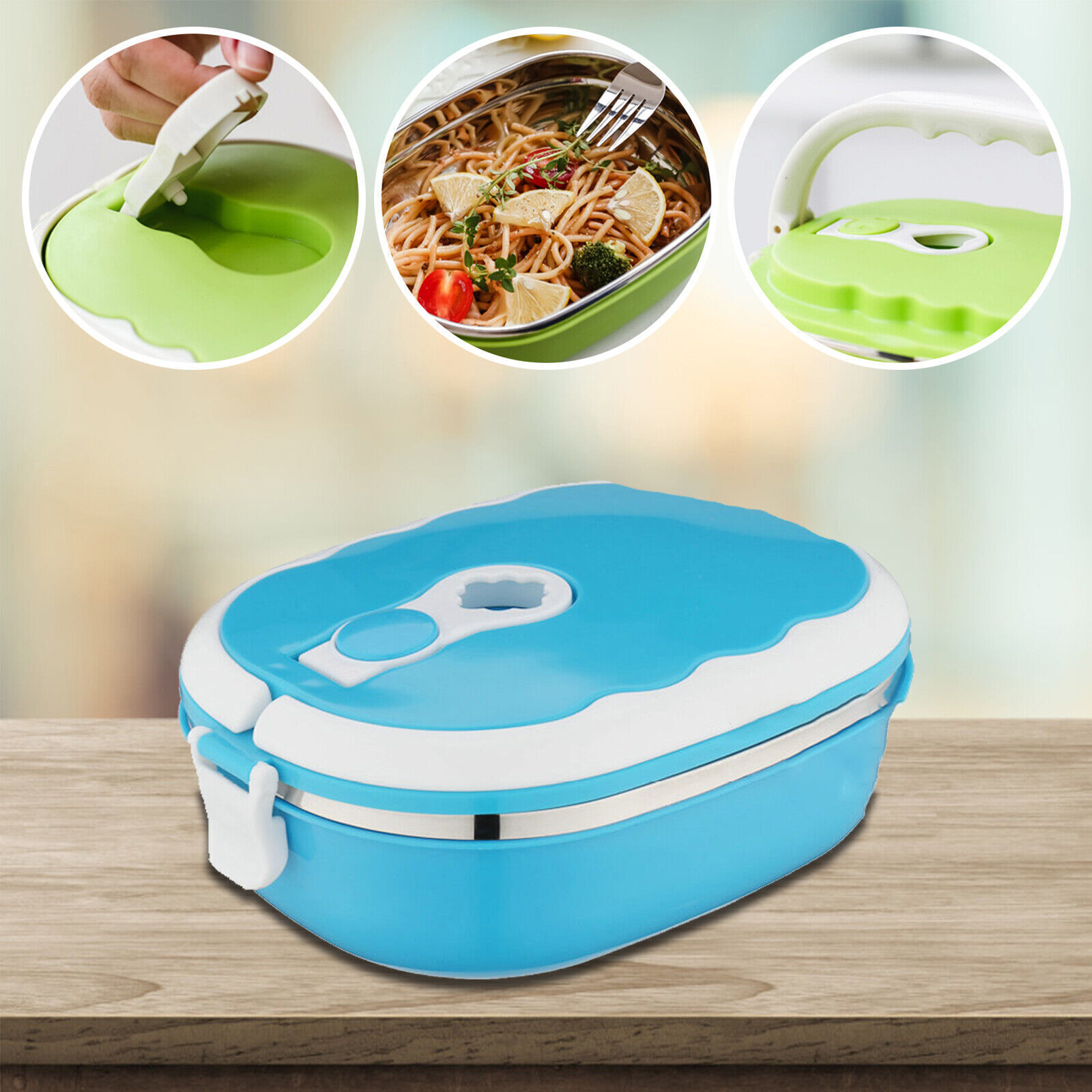 Warmer Lunch Box Kids Adult School Portable Thermal Insulated Hot Food