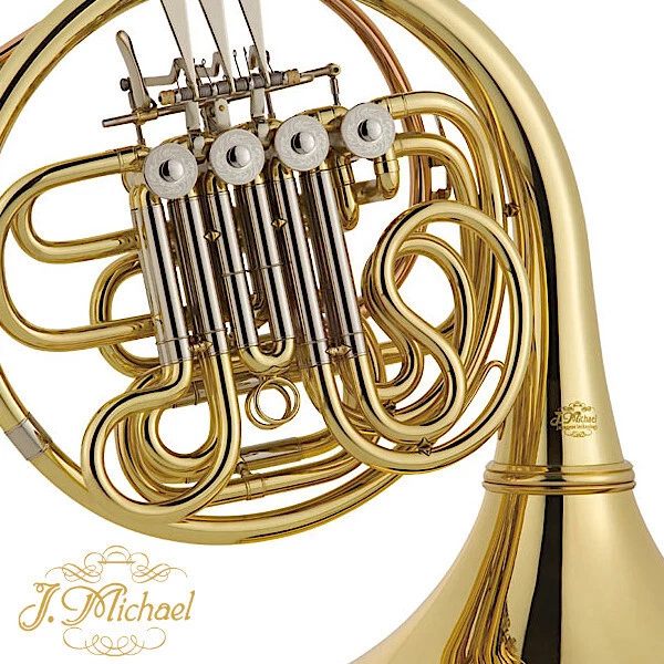 J Michael FH-850 full double French horn with semi-hard case From Japan F/S
