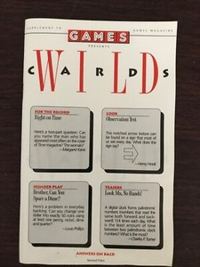 Supplement to GAMES magazine presents WILD CARDS /