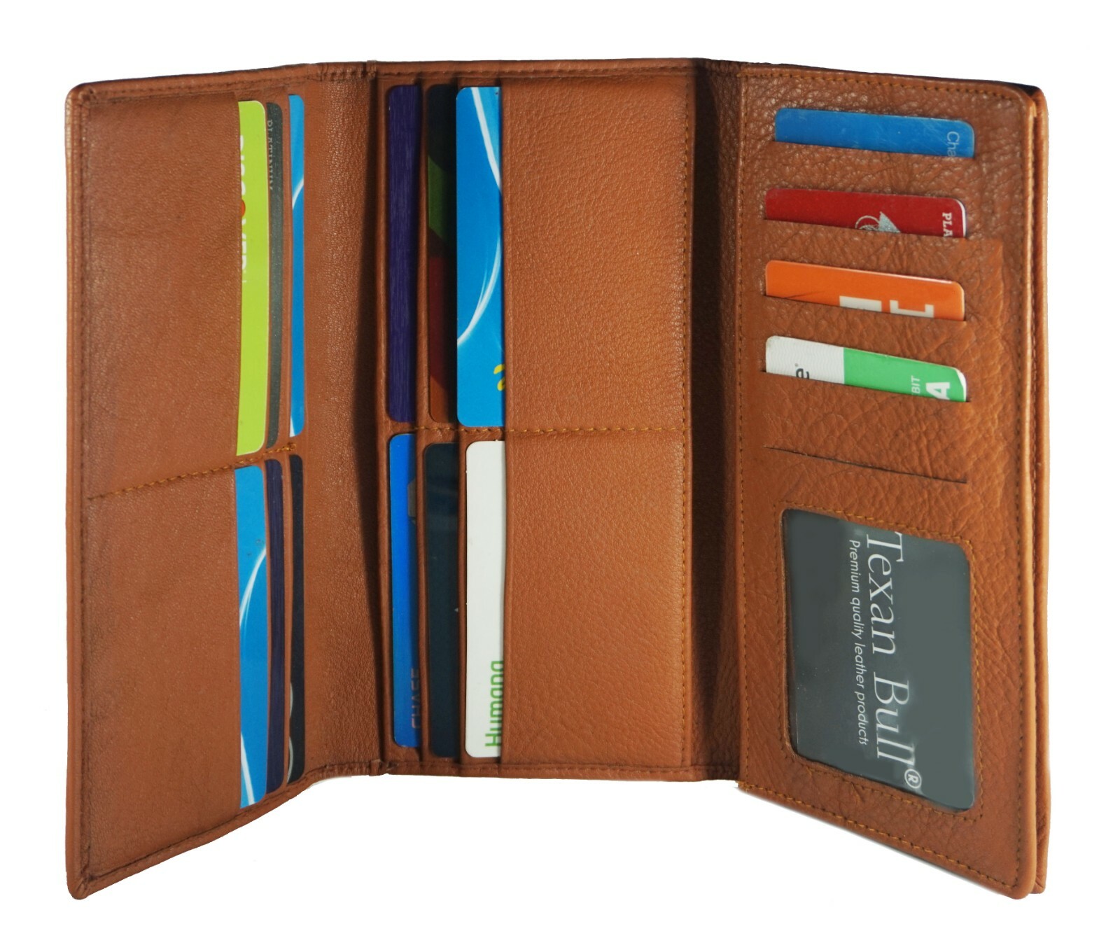 Texan Bull RFID Trifold Wallet for Women 7’’ x 4’’ Leather Small