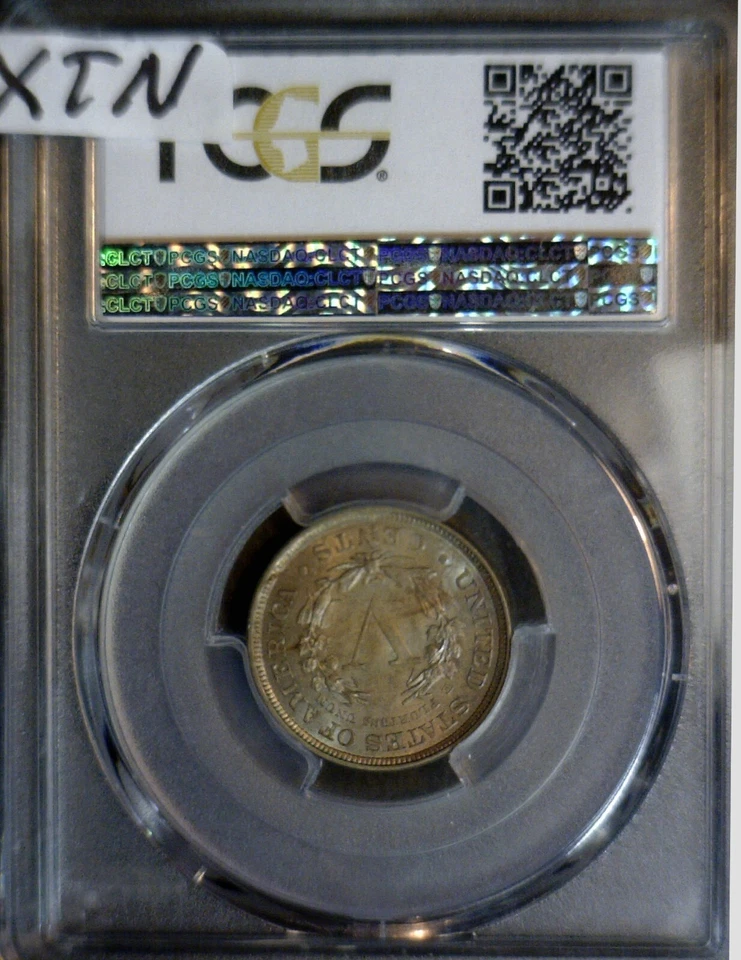 1908 ERROR PCGS MS63 Liberty Nickel CH BU Coin REPUNCHED DATE Gold Tone # RPD NR - Image 3 of 4