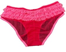 2013 Victoria s Secret Ruffle Back Design Hiphugger Panty Medium NWT