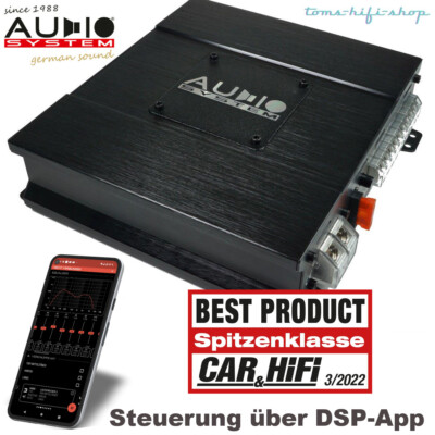 AUDIO SYSTEM 8-Kanal DSP Bluetooth 4-Kanal Verstärker X-80.4DSP-BT appsteuerung